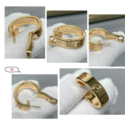 [Marin-Jewelry]LOVE 5.5MM EARRINGS