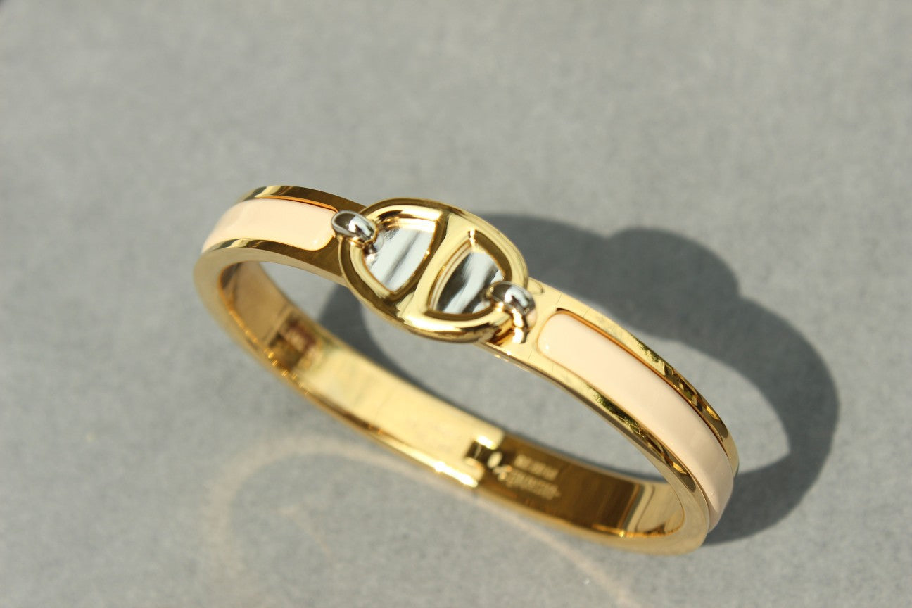 [Marin-Jewelry]CLIC CHAINE GOLD BRACELET