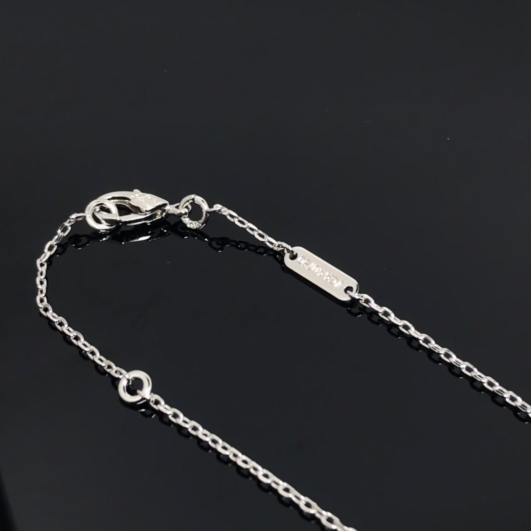 [Marin-Jewelry]CLOVER PIETERSITE SILVER LONG NECKLACE
