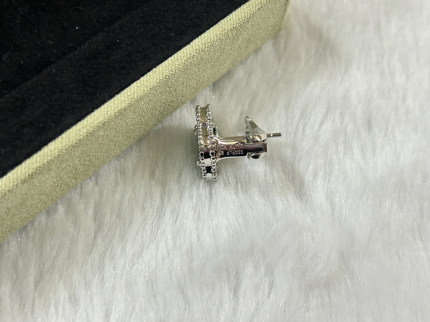 [Marin-Jewelry]CLOVER PIETERSITE MEDIUM STUD EARRINGS