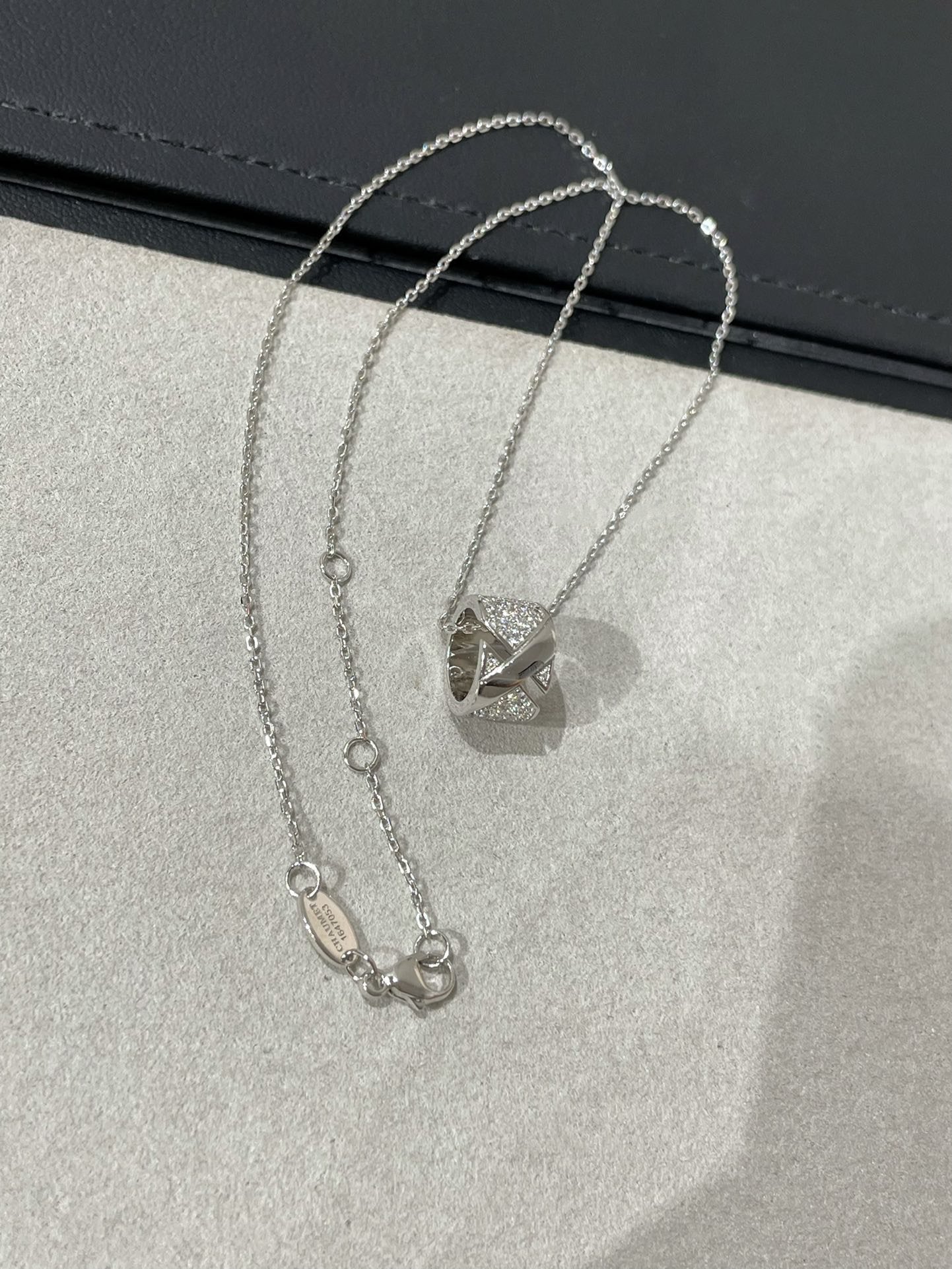 [Marin-Jewelry]LIENS EVIDENCE DIAMOND PAVED NECKLACE