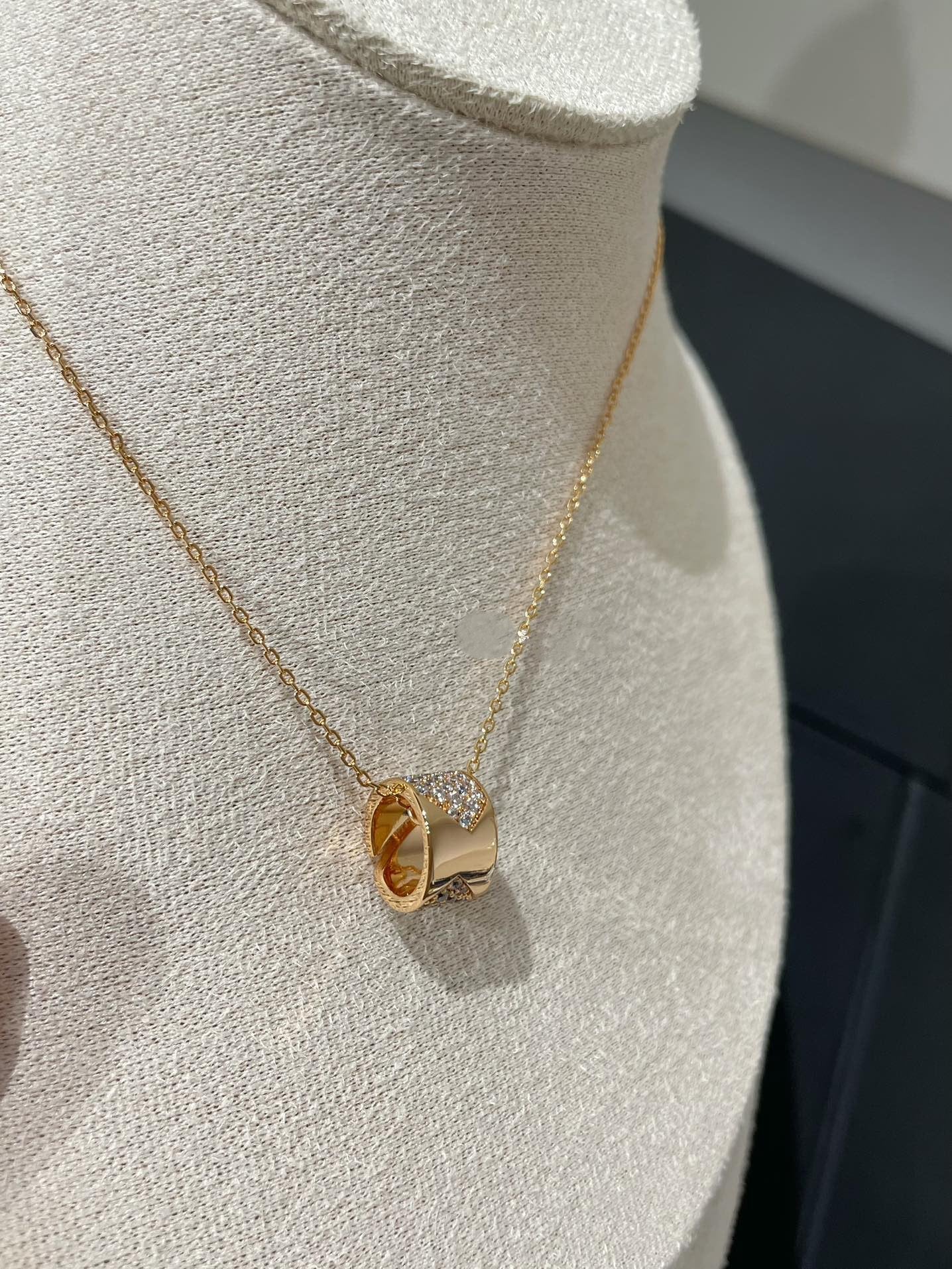 [Marin-Jewelry]LIENS EVIDENCE DIAMOND PAVED NECKLACE