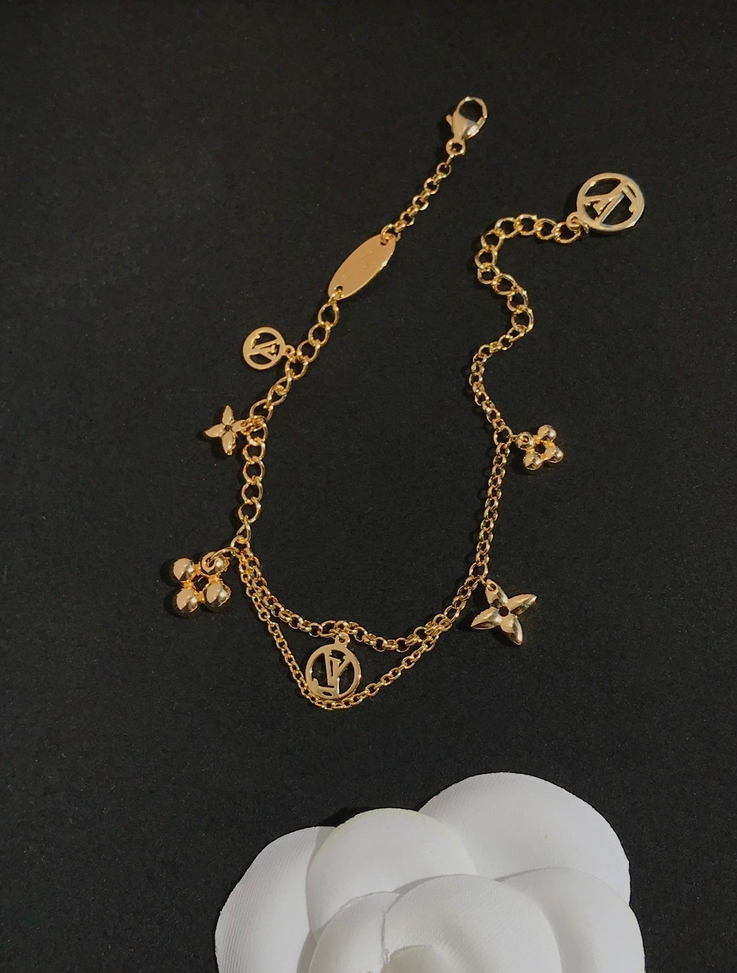 [Marin-Jewelry]BLOOMING PINK GOLD MOP BRACELET