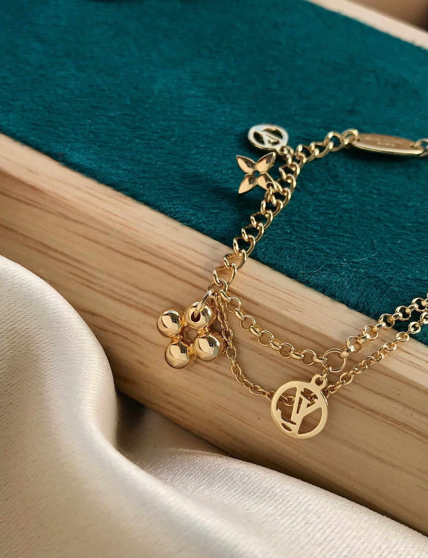 [Marin-Jewelry]BLOOMING PINK GOLD MOP BRACELET