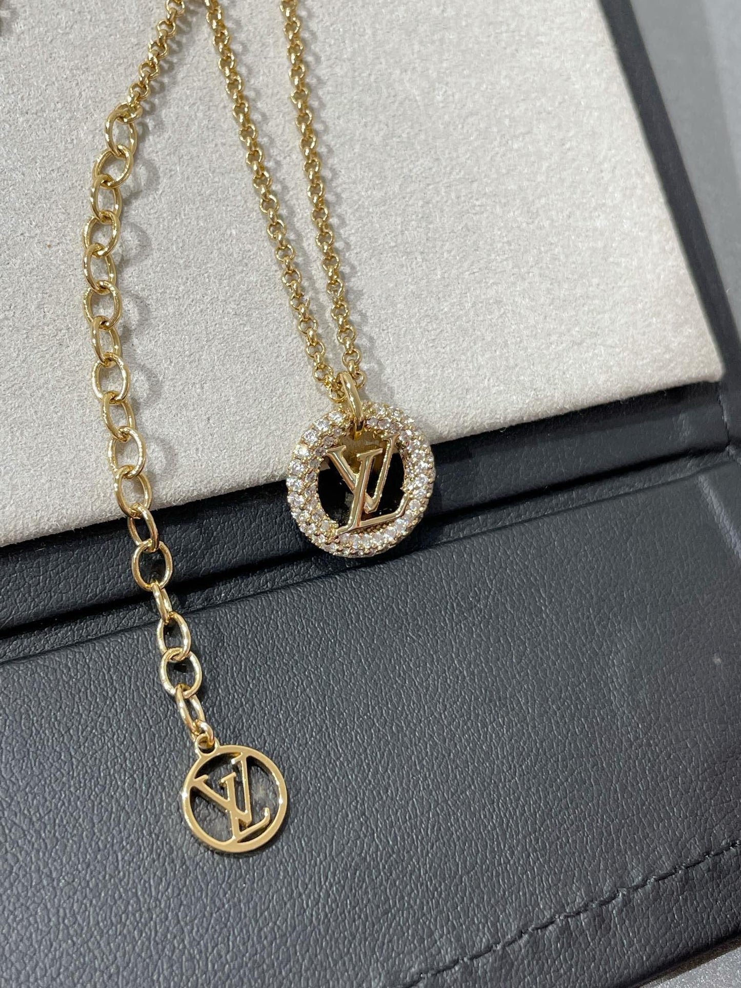 [Marin-Jewelry]BY NIGHT DIAMOND PAVED NECKLACE