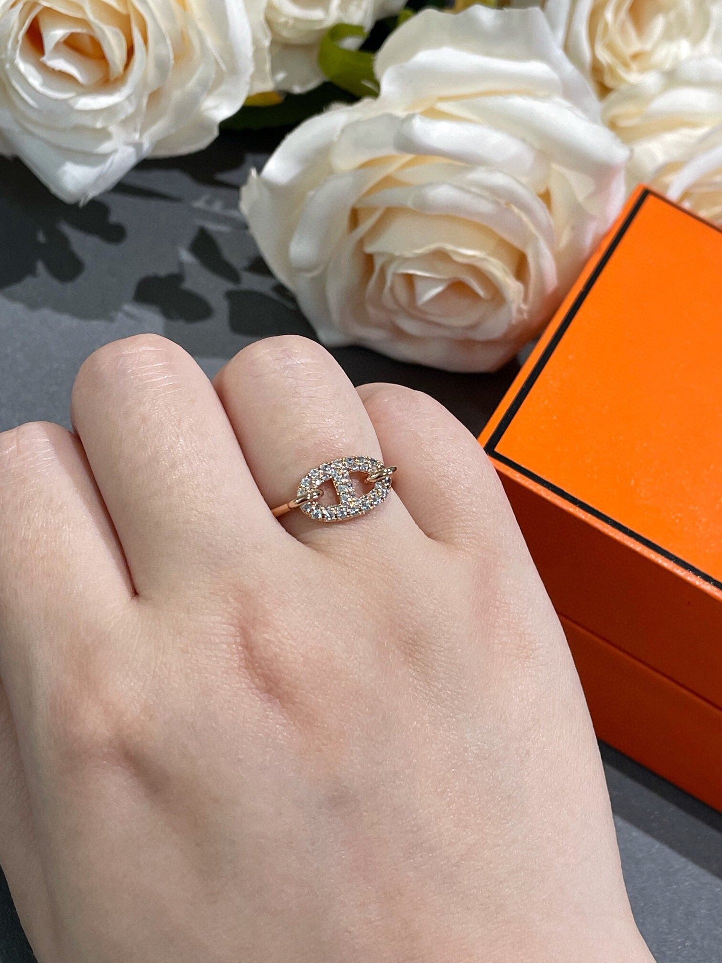[Marin-Jewelry]RONDE SMALL DIAMOND RING