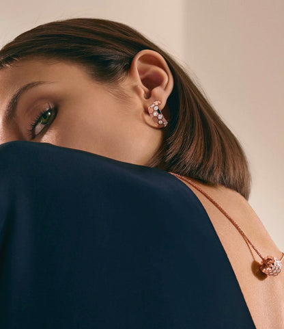 [Marin-Jewelry]BEE LOVE DIAMOND HOOP EARRINGS
