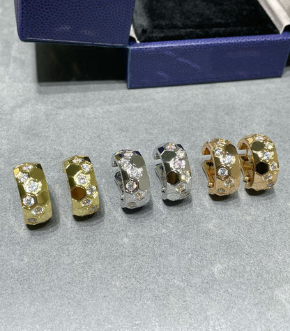 [Marin-Jewelry]BEE LOVE DIAMOND HOOP EARRINGS