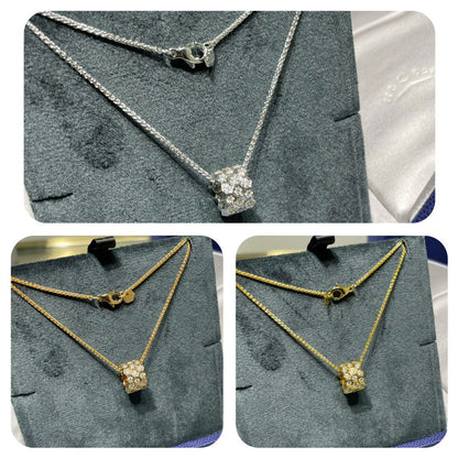 [Marin-Jewelry]BEE LOVE DIAMOND PAVED 3 ROW NECKLACE