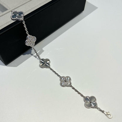 [Marin-Jewelry] CLOVER 5 MOTIF LASER BRACELET COLLECTION