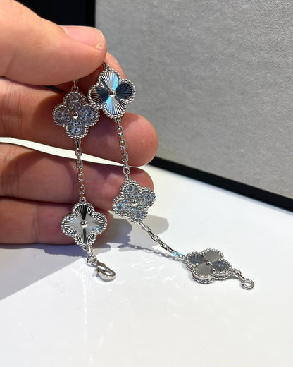 [Marin-Jewelry] CLOVER 5 MOTIF LASER BRACELET COLLECTION