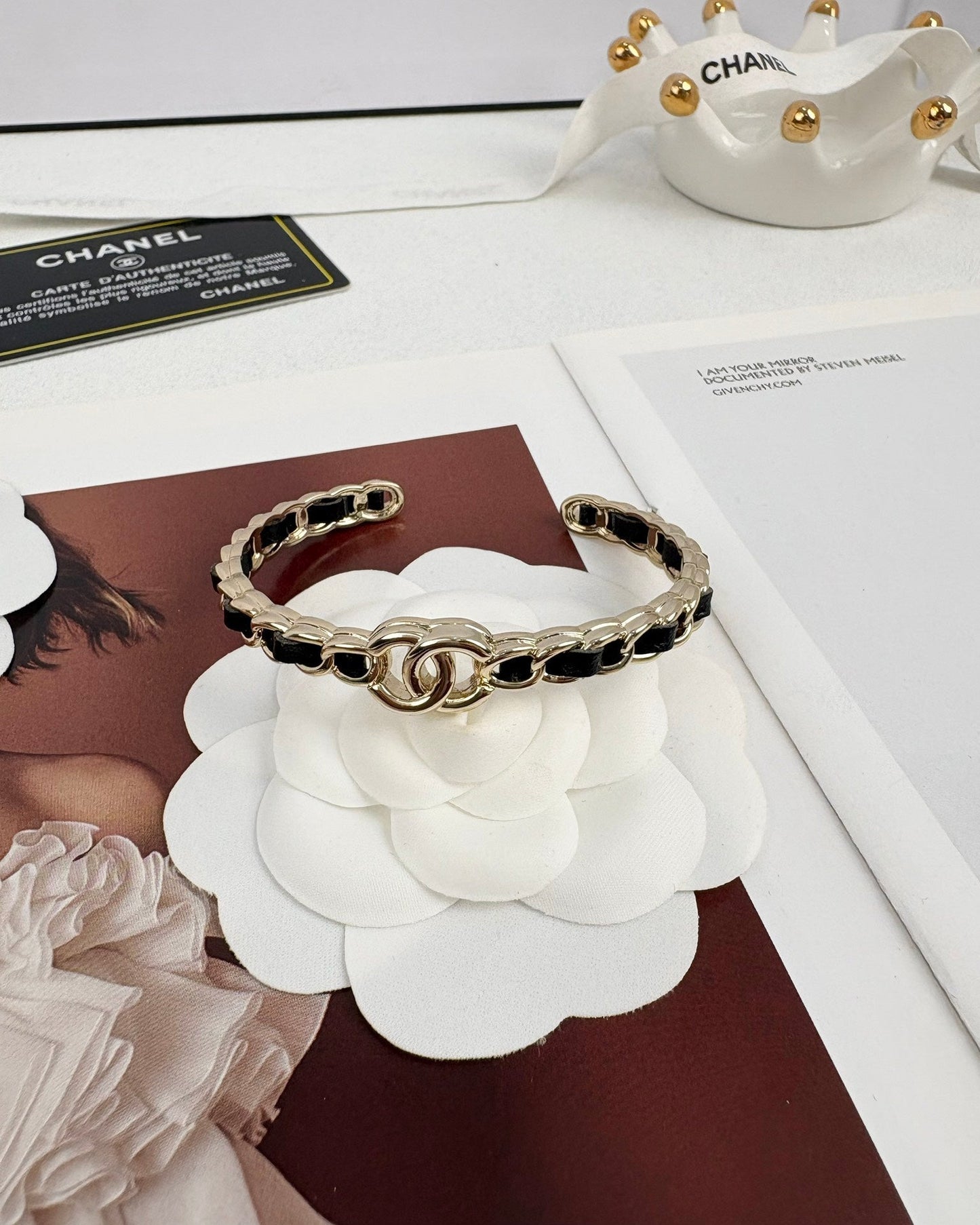 [Marin-Jewelry]Double C Open Bangle