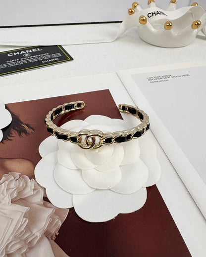 [Marin-Jewelry]Double C Open Bangle