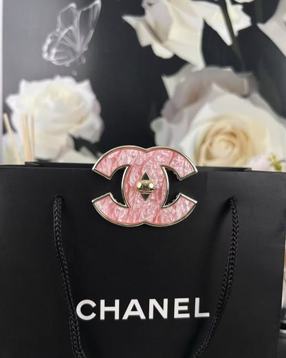 [Marin-Jewelry]Pink Resin Classic Brooch 5cm