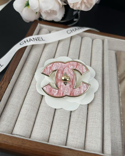 [Marin-Jewelry]Pink Resin Classic Brooch 5cm