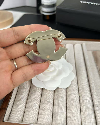 [Marin-Jewelry]Pink Resin Classic Brooch 5cm