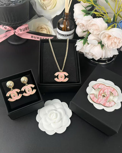 [Marin-Jewelry]Pink Resin Classic Brooch 5cm