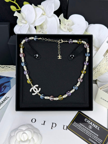 [Marin-Jewelry]26C New Spring Collection Colorful Transparent Resin Necklace
