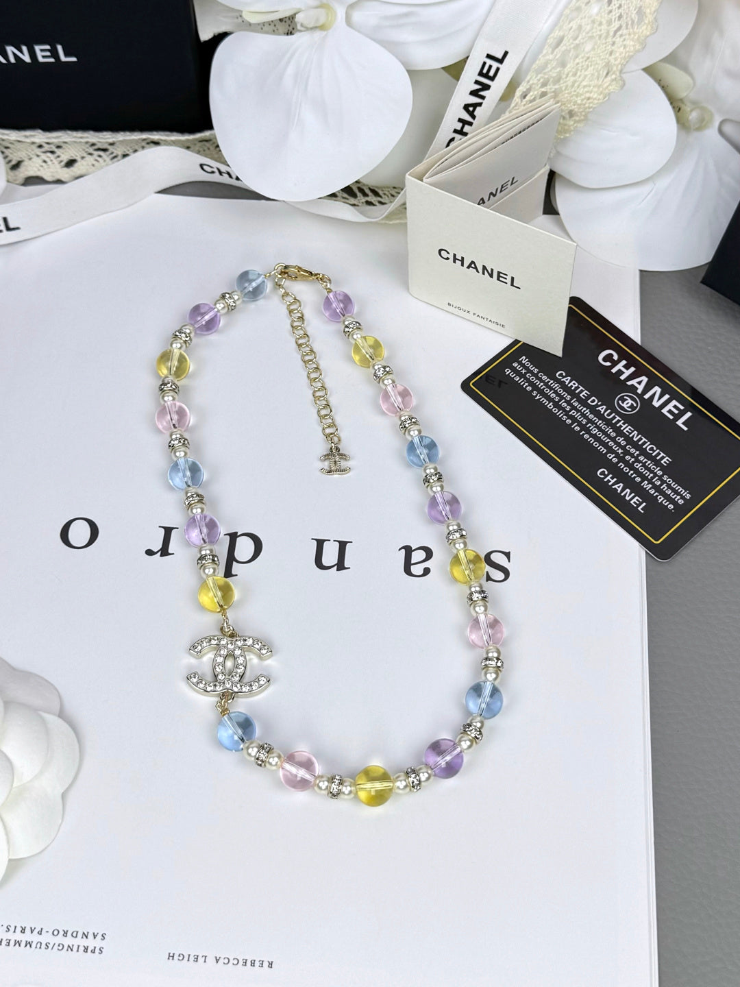 [Marin-Jewelry]26C New Spring Collection Colorful Transparent Resin Necklace
