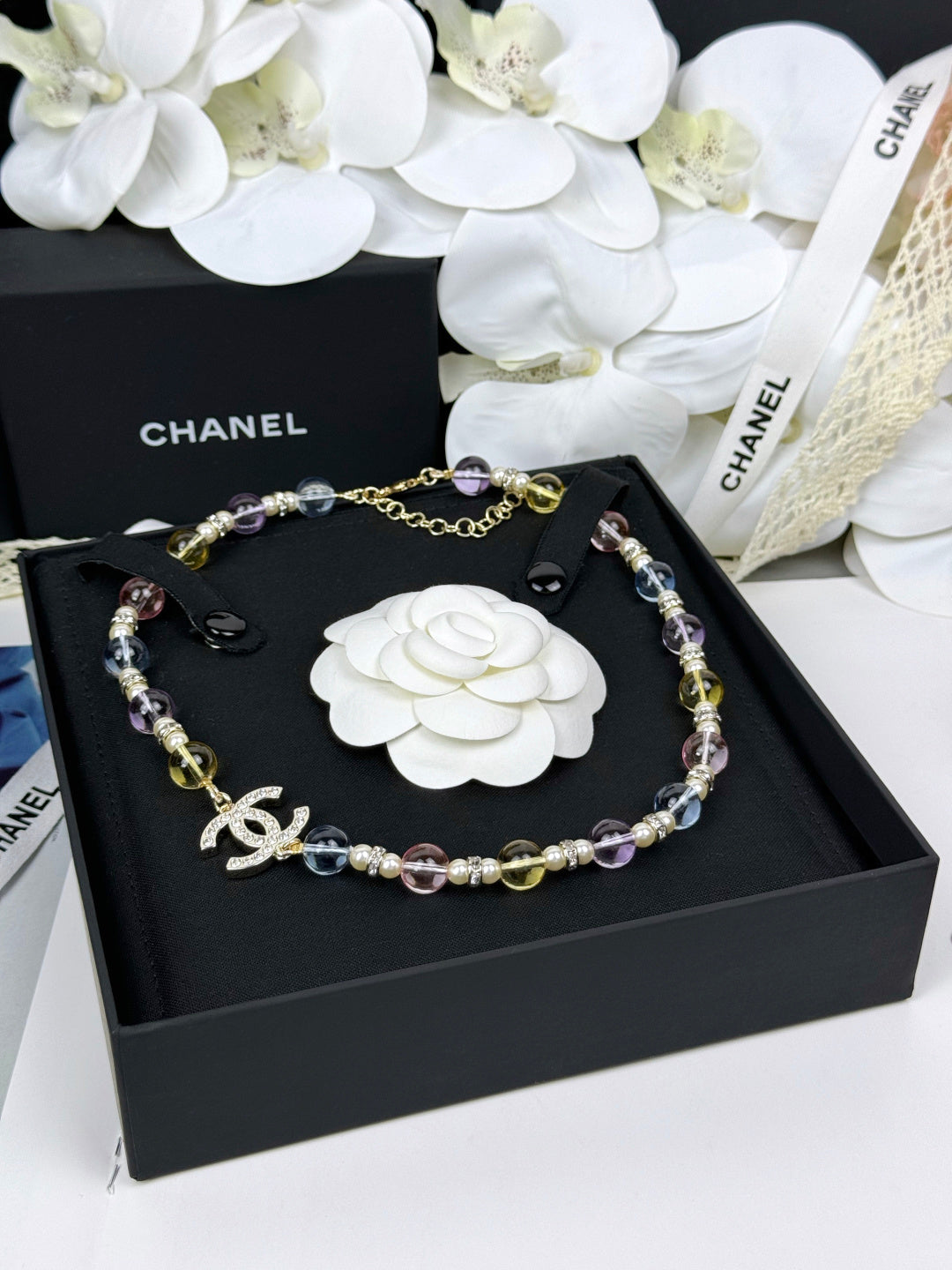 [Marin-Jewelry]26C New Spring Collection Colorful Transparent Resin Necklace