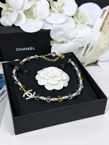 [Marin-Jewelry]26C New Spring Collection Colorful Transparent Resin Necklace