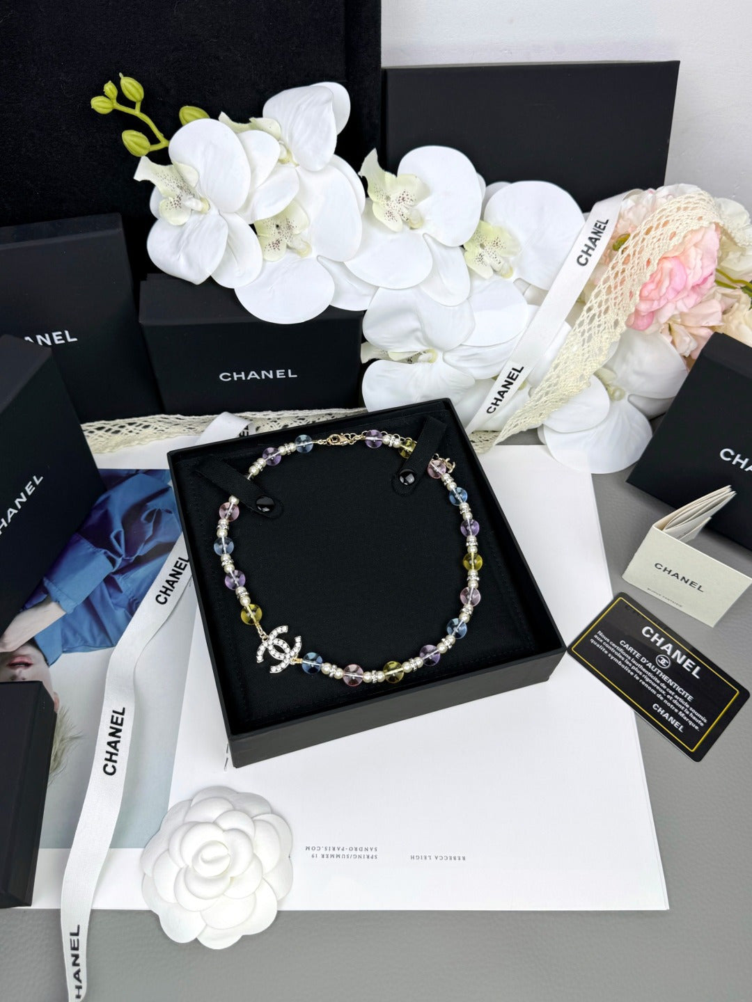 [Marin-Jewelry]26C New Spring Collection Colorful Transparent Resin Necklace