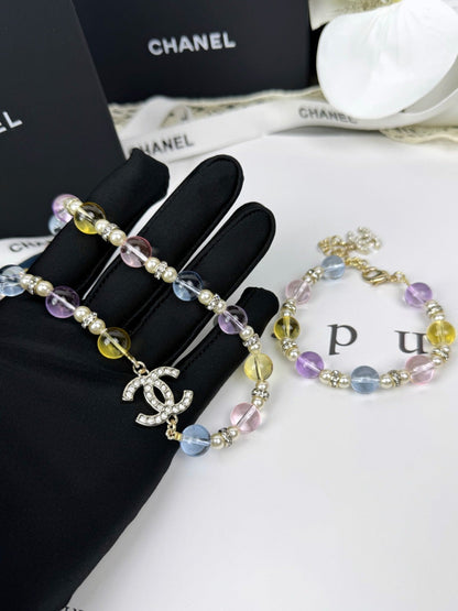 [Marin-Jewelry]26C New Spring Collection Colorful Transparent Resin Necklace