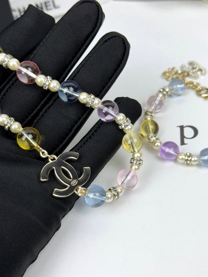 [Marin-Jewelry]26C New Spring Collection Colorful Transparent Resin Necklace