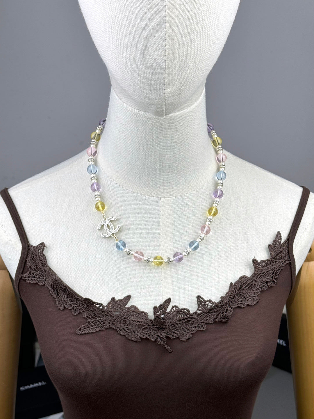 [Marin-Jewelry]26C New Spring Collection Colorful Transparent Resin Necklace