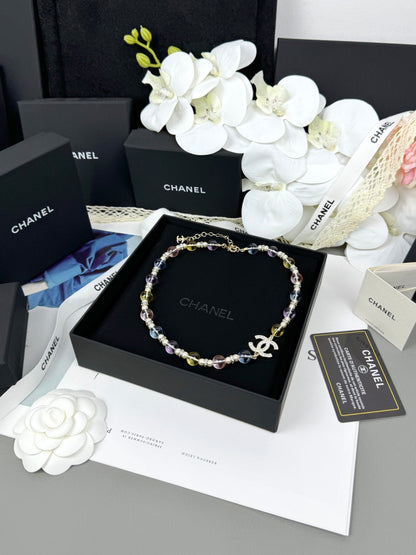 [Marin-Jewelry]26C New Spring Collection Colorful Transparent Resin Necklace
