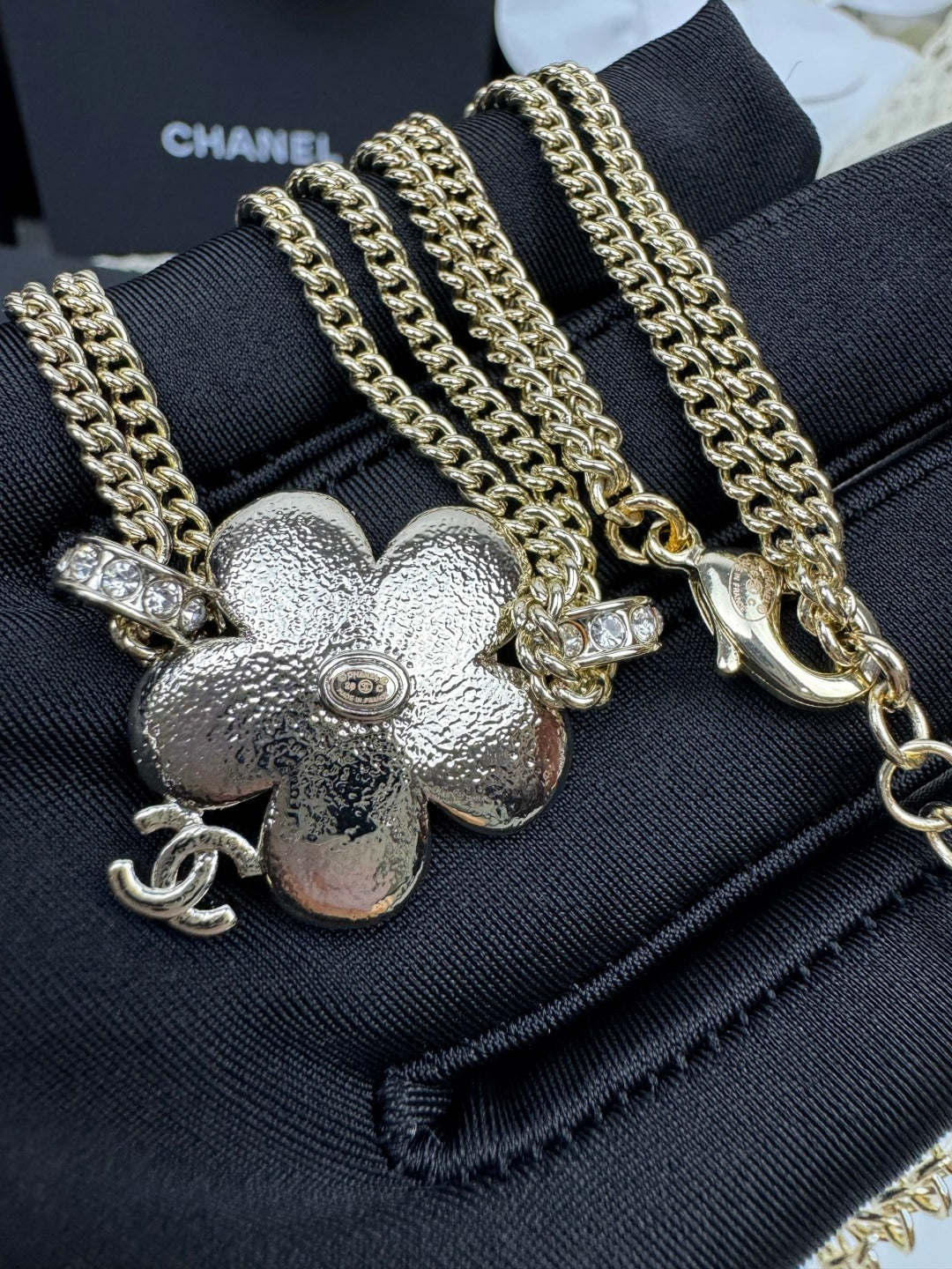 [Marin-Jewelry]New Blue Floral Double-Layer Necklace