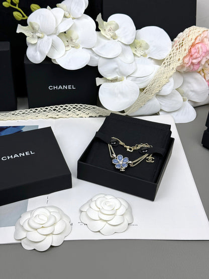 [Marin-Jewelry]VOLTE New Blue Floral Double-Layer Bracelet