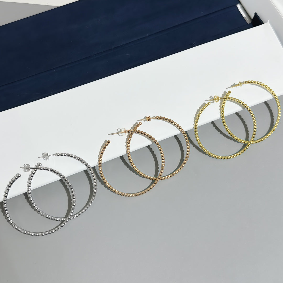 [Marin-Jewelry]SMOOTH BEAD STUD EARRINGS