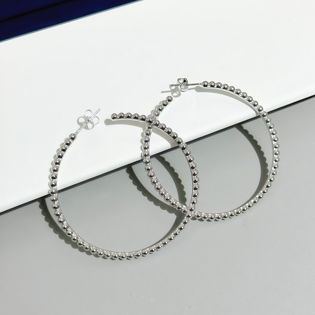 [Marin-Jewelry]SMOOTH BEAD STUD EARRINGS