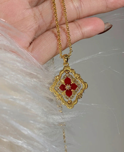 [Marin-Jewelry] B.C.L ENAMEL ROTATING SINGLE-DIAMOND NECKLACE£¨Various colors£©