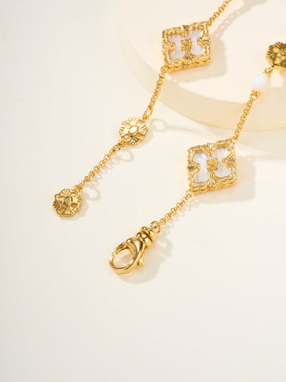 [Marin-Jewelry]B.C.L ENAMELED Three-Flower Bracelet£¨Trumpet)