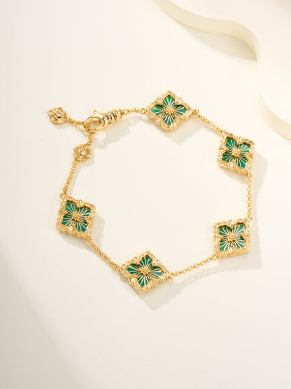[Marin-Jewelry]B.C.L ENAMELED Five-Flower Bracelet£¨Various Colors)