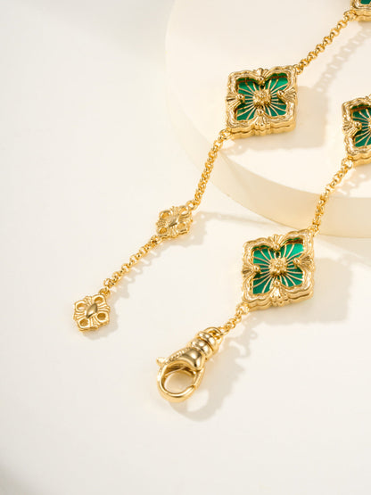[Marin-Jewelry]B.C.L ENAMELED Five-Flower Bracelet£¨Various Colors)