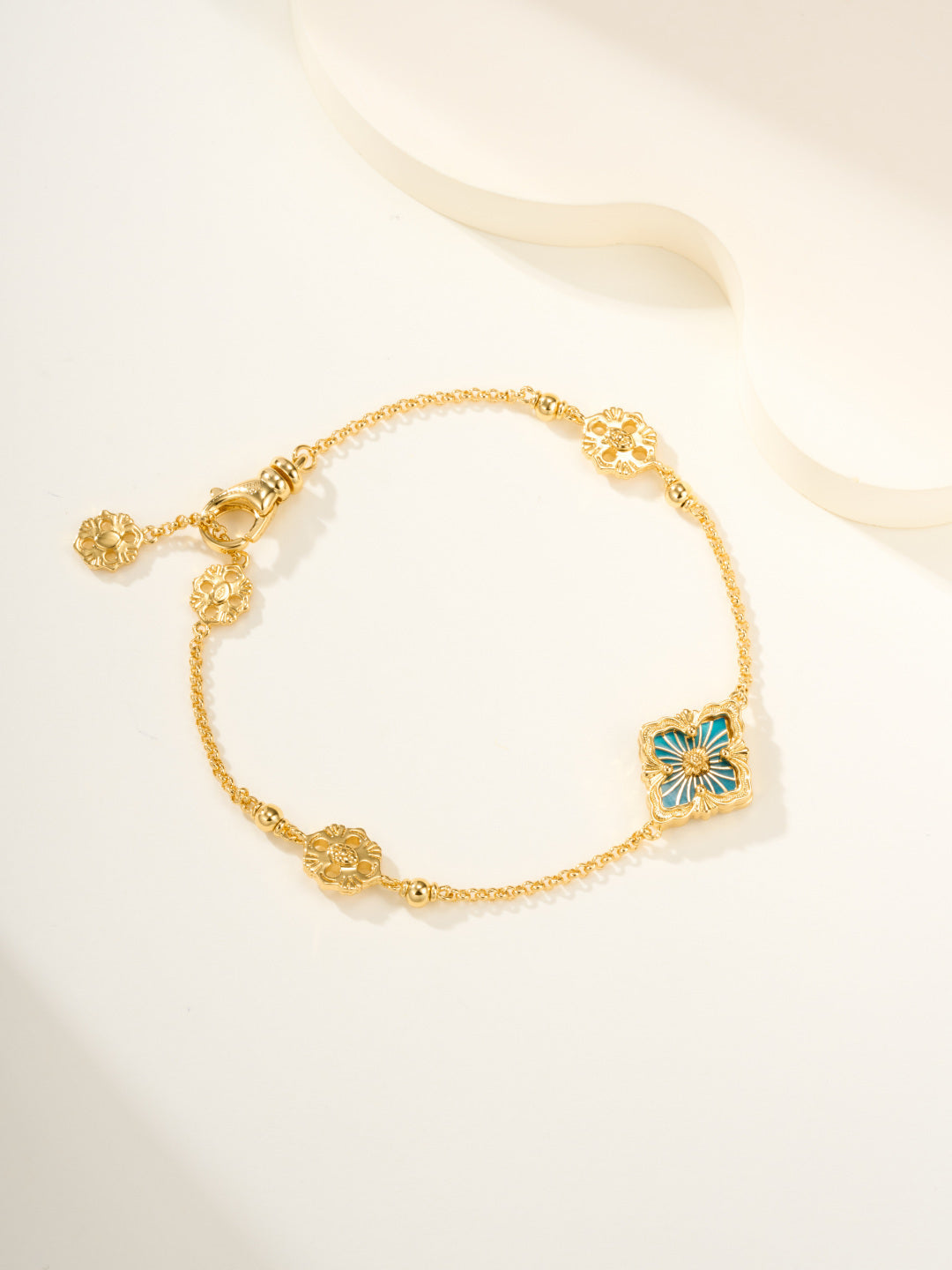 [Marin-Jewelry]B.C.L ENAMELED One-Flower Bracelet£¨Various Colors)