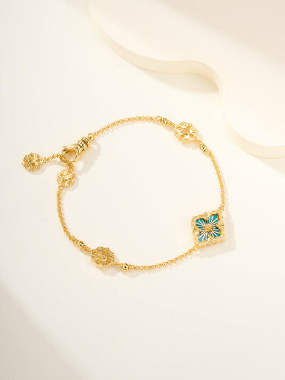 [Marin-Jewelry]B.C.L ENAMELED One-Flower Bracelet£¨Various Colors)