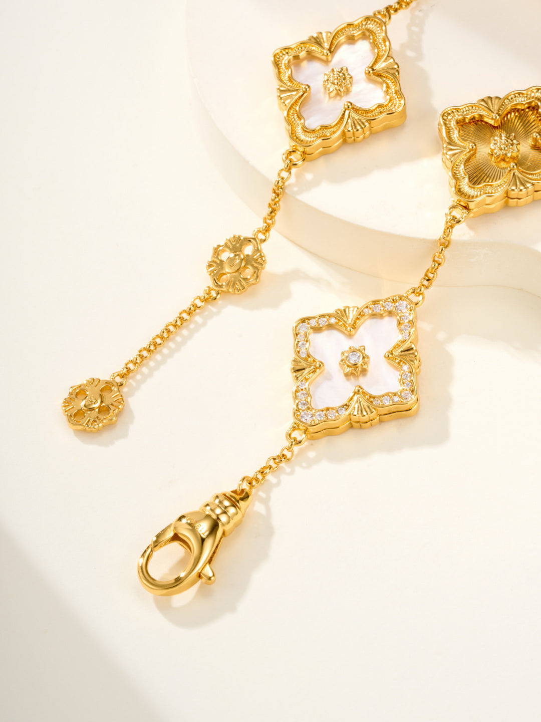 [Marin-Jewelry]B.C.L ENAMELED Five-Flower Bracelet£¨Various Colors) BIG SIZE
