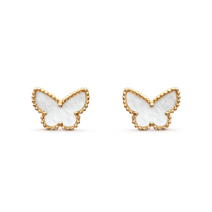 [Marin-Jewelry]SWEET BUTTERFLY MOP EARSTUDS