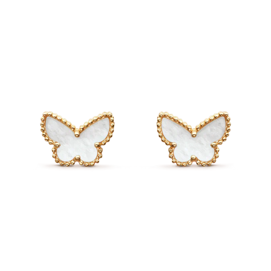 [Marin-Jewelry]SWEET BUTTERFLY MOP EARSTUDS