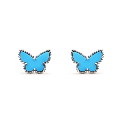 [Marin-Jewelry]BUTTERFLY TURQUOISE EARRINGS SILVER