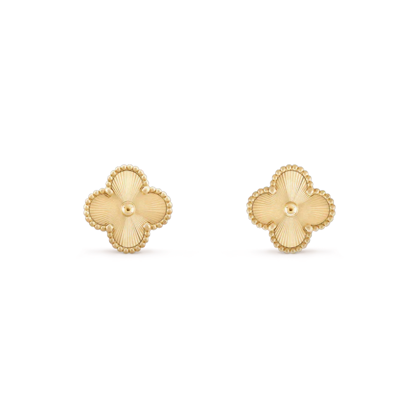 [Marin-Jewelry]CLOVER MINI 9.5MM LASER EARRINGS