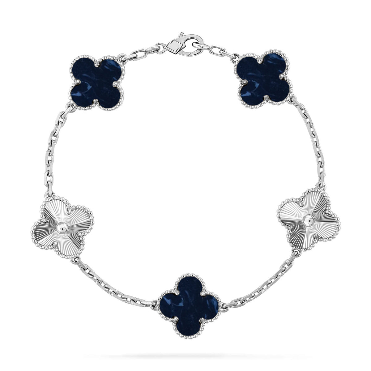 [Marin-Jewelry]CLOVER 5 MOTIF PIETERSITE BRACELET COLLECTION