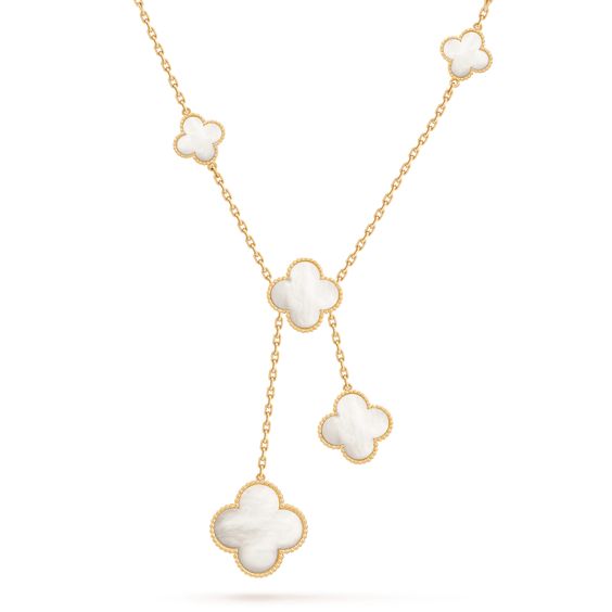 [Marin-Jewelry]CLOVER MOTHER OF PEARL NECKLACE 6 MOTIF