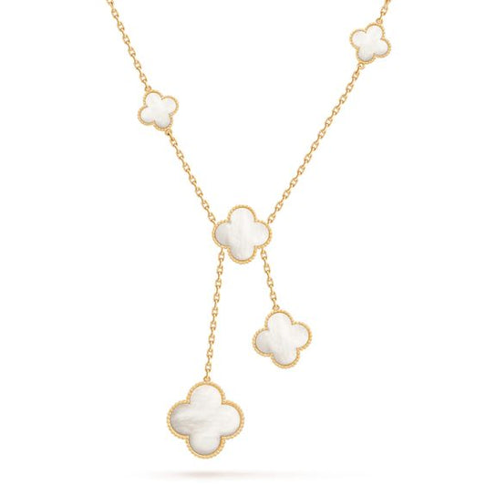 [Marin-Jewelry]CLOVER MOTHER OF PEARL NECKLACE 6 MOTIF