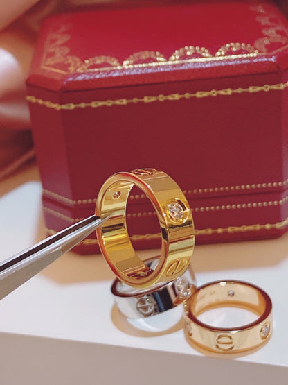 [Marin-Jewelry]Three-Diamond Ring