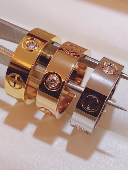 [Marin-Jewelry]Three-Diamond Ring